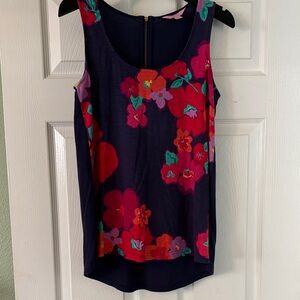 Lilly Pulitzer Navy Floral Tank Top